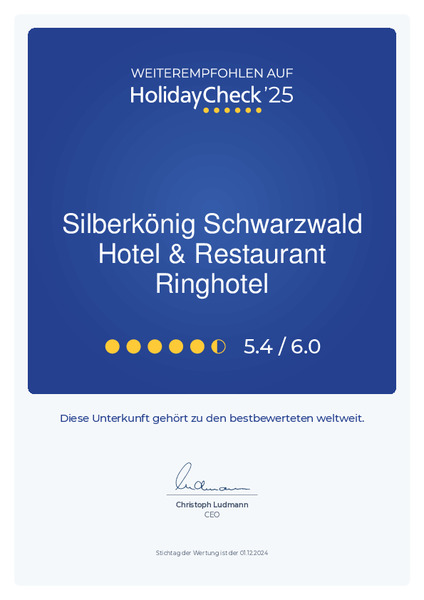 Holidaycheck Auszeichnung 2025